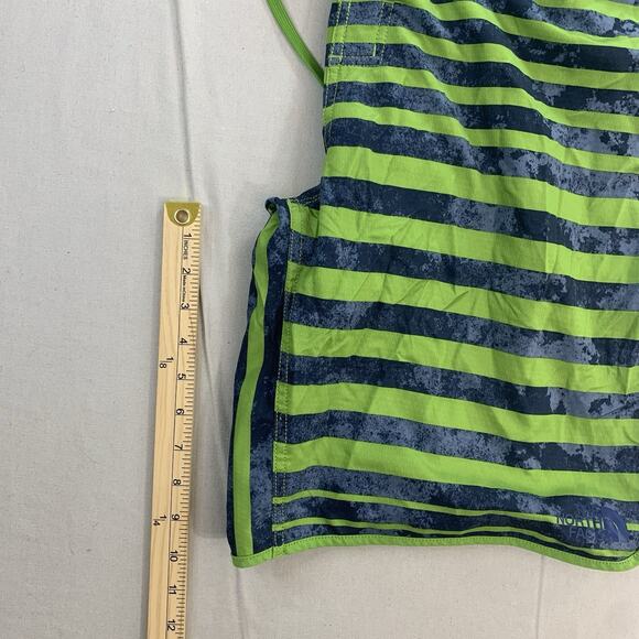 The North Face Board Shorts Striped Swim Trunks Green Blue Mens Size 40 - Picture 7 of 7